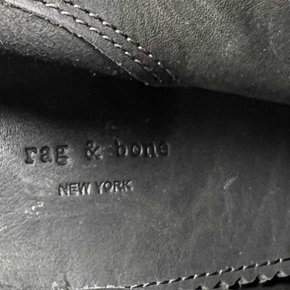 Rag & Bone Womens Newbury Classic Black Suede Back Zip Ankle Booties Size 11 - Picture 8 of 9